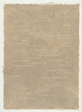Artist: MADDOCK, Bea | Title: Four pages (IV) | Date: 1988 | Technique: letterpress, printed in white ink, from commercial printing plates
