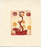 Artist: Stewart, Paddy Japaljarri. | Title: wirnpa manu ngapa jukurrpa | Date: 2003 | Technique: etching, from one zinc plate