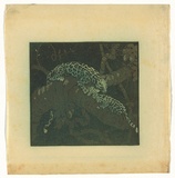 Artist: Nimmo, Lorna. | Title: Son, son! said his mother ever so many times, graciously waving her tail, now attend to me and remember what I say | Date: 1940 | Technique: linocut, printed in four colour from three blocks