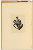 Artist: b'Thake, Eric.' | Title: b'Bookplate: V.S.Hewett.' | Date: 1932 | Technique: b'wood-engraving, printed in black ink, from one block'