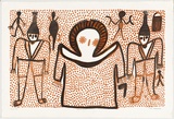 Artist: Karadada, Lilly. | Title: Wandjina | Date: 1996 | Technique: lithograph, printed in colour, from multiple plates