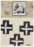 Title: Great bores of Modern Art: Kozmic vibrations (Mondrian) [maquette] | Date: 1988 | Technique: collage of cut paper