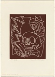 Artist: LEACH-JONES, Alun | Title: House of the Dead #2 | Date: 1983 | Technique: linocut, printed in black ink, from one block | Copyright: Courtesy of the artist