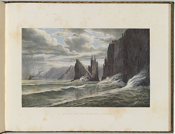 Artist: b'von Gu\xc3\xa9rard, Eugene' | Title: bSouth end of Tasman's Island. | Date: (1866 - 68) | Technique: b'lithograph, printed in colour, from multiple stones'
