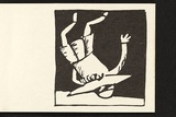 Title: b'Schoolgirl takes a flip.' | Date: 1979 | Technique: b'offset-lithograph'