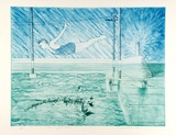 Artist: Prior, Ted. | Title: The square hole | Date: 1985 | Technique: etching and aquatint, printed in colour