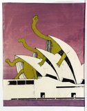 Artist: b'EARTHWORKS POSTER COLLECTIVE' | Title: b'Tortoise house' | Date: 1976 | Technique: b'screenprint, printed in colour, from three stencils'