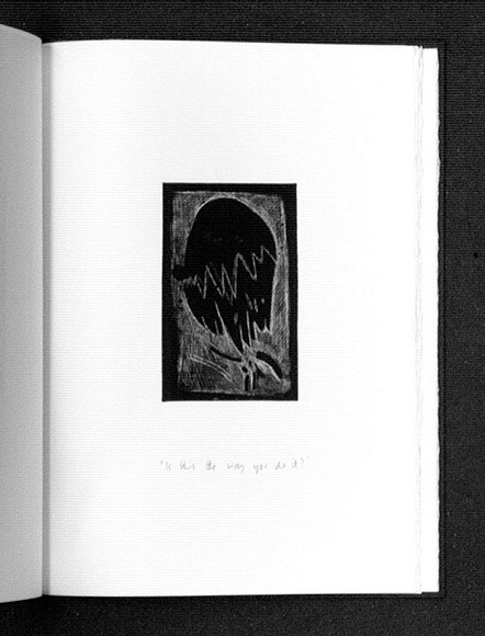 Artist: b'Gurvich, Rafael.' | Title: b'Is this the way you do it? [leaf 15: recto].' | Date: 1979, April | Technique: b'etching, printed in black ink, from one plate' | Copyright: b'\xc2\xa9 Rafael Gurvich'