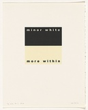 Artist: b'Burgess, Peter.' | Title: b'minor white: more within.' | Date: 2001 | Technique: b'computer generated inkjet prints, printed in colour, from digital file'