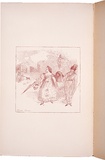 Artist: b'Conder, Charles.' | Title: b'Henri meets Paquita.' | Date: 1895 | Technique: b'wood-engraving, printed in sepia, from one block'