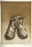 Artist: COOPER, Simon | Title: not titled [work boots] | Date: 1997, November | Technique: etching, printed in black ink, from one plate