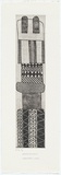 Artist: b'Murray, Janice.' | Title: b'Ceremony pole' | Date: 1996, November | Technique: b'etching, printed in black ink, from one plate' | Copyright: b'\xc2\xa9 Janice Murray and Jilamara Arts + Craft'