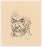 Title: Self portrait. | Date: 2006 | Technique: lithograph, printed in black ink, from one stone