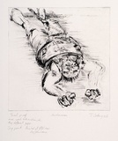 Artist: COLEING, Tony | Title: Anchorman. | Date: 1986 | Technique: drypoint, printed in black ink, from one copper plate