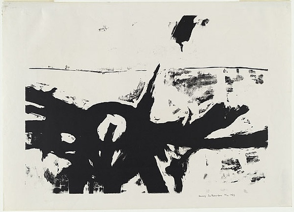 Artist: b'Salkauskas, Henry.' | Title: b'Serigraph.' | Date: 1963 | Technique: b'screenprint, printed in black ink, from one screen' | Copyright: b'\xc2\xa9 Eva Kubbos'