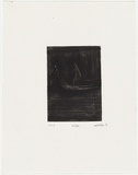 Artist: b'Palethorpe, Jan' | Title: b'Boat people' | Date: 1992, July | Technique: b'etching, printed in black ink, from one plate'