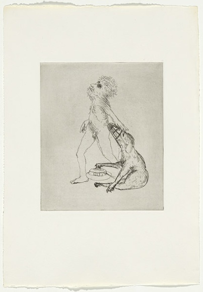 Artist: b'BOYD, Arthur' | Title: b'Colour blind.' | Date: 1970 | Technique: b'etching, printed in black ink, from one plate' | Copyright: b'Reproduced with permission of Bundanon Trust'