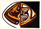 Artist: LASISI, David | Title: Khorokhorotubu the poison man | Date: 1976 | Technique: screenprint, printed in colour, from four stencils