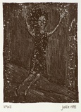 Artist: b'Harman, Julia.' | Title: b'not titled [woman screaming]' | Date: 1988 | Technique: b'lithograph, printed in black ink, from one stone' | Copyright: b'\xc2\xa9 Julia Harman'