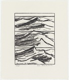 Artist: MADDOCK, Bea | Title: Sea road to Antarctica | Date: 1987 | Technique: offset-lithograph, printed in black ink, from one plate