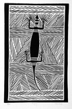 Artist: b'Marika, Banduk.' | Title: b'Biyay' | Date: 1986 | Technique: b'linocut, printed in black ink, from one block'