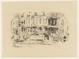 Artist: MACQUEEN, Mary | Title: Carlton street | Date: 1961 | Technique: lithograph, printed in black ink, from one plate | Copyright: Courtesy Paulette Calhoun, for the estate of Mary Macqueen