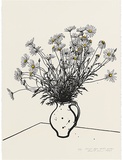 Artist: ROSE, David | Title: Daisies from studio garden | Date: 1995 | Technique: screenprint, printed in colour, from multiple screens