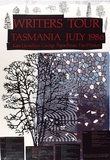 Artist: ARNOLD, Raymond | Title: Writers tour Tasmania July 1986. Kate Llewellyn - George Papaellinas - Tim Winton. | Date: 1986 | Technique: screenprint, printed in colour, from seven stencils