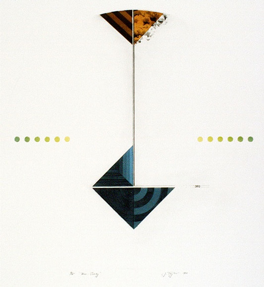 Artist: b'Taylor, James.' | Title: b'Three sixty' | Date: 1971 | Technique: b'etching and aquatint, printed in colour'