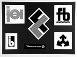 Artist: b'Bainbridge, John.' | Title: b'A sheet containing five symbols for the International Cultural Exchange (recto); Letterhead (verso).' | Date: (1970's)