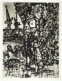 Artist: b'Senbergs, Jan.' | Title: b'The Port Liardet limner. [b]' | Date: 1992 | Technique: b'etching, printed in black ink, from four copper plates' | Copyright: b'\xc2\xa9 Jan Senbergs'