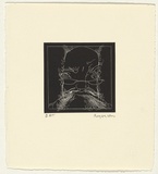 Artist: b'Law, Roger.' | Title: b'Not titled [self portrait in black- 1].' | Date: 2005 | Technique: b'aquatint, printed in black ink, from one plate'