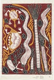 Artist: Banggala, England. | Title: not titled | Date: 1983 | Technique: lithograph, printed in brown ink, from one stone; additions in gouache | Copyright: © England Banggala. Licensed by VISCOPY, Australia