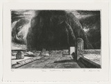 Artist: b'AMOR, Rick' | Title: b'The returning storm.' | Date: 1999 | Technique: b'etching, printed in black ink with plate-tone, from one plate'