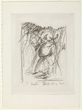 Artist: BOYD, Arthur | Title: Rocks deep grey brown. | Date: 1960-70 | Technique: photo-etching, printed in black ink, from one plate | Copyright: Reproduced with permission of Bundanon Trust