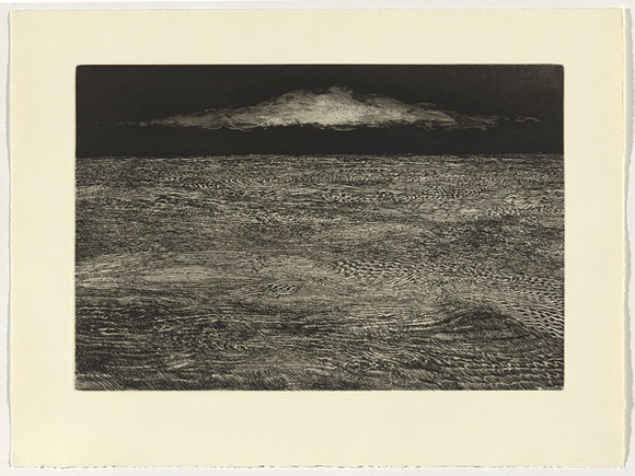 Artist: b'SELLBACH, Udo' | Title: b'not titled [fine line sea]' | Date: c.1993 | Technique: b'etching, printed in black ink, from one plate'