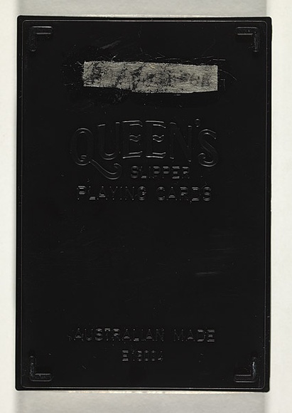 Title: b'Plastic box base' | Date: c.1985 | Technique: b'off-set lithograph'