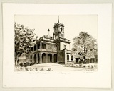 Artist: b'PLATT, Austin' | Title: b'Sydney C of E Grammar School' | Date: 1936 | Technique: b'etching, printed in black ink, from one plate'