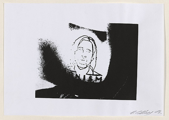 Artist: b'SIBLEY, Dan' | Title: b'Tit print.' | Date: 2003 | Technique: b'screenprint, printed in black ink, from one screen'