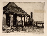 Artist: McDonald, Sheila. | Title: Old Government House, Windsor | Date: c.1936 | Technique: etching, aquatint printed in brown