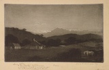 Artist: b'LINDSAY, Lionel' | Title: b'Dawn' | Date: 1923 | Technique: b'aquatint and burnishing, printed in brown ink with wiped highlights, from one plate' | Copyright: b'Courtesy of the National Library of Australia'