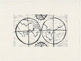 Artist: McPherson, Megan. | Title: Terra incognita | Date: 1994 | Technique: woodcut, printed black ink, from one block