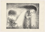 Artist: b'BOYD, Arthur' | Title: b'St Francis when young turning aside.' | Date: (1965) | Technique: b'lithograph, printed in black ink, from one plate' | Copyright: b'This work appears on screen courtesy of Bundanon Trust'