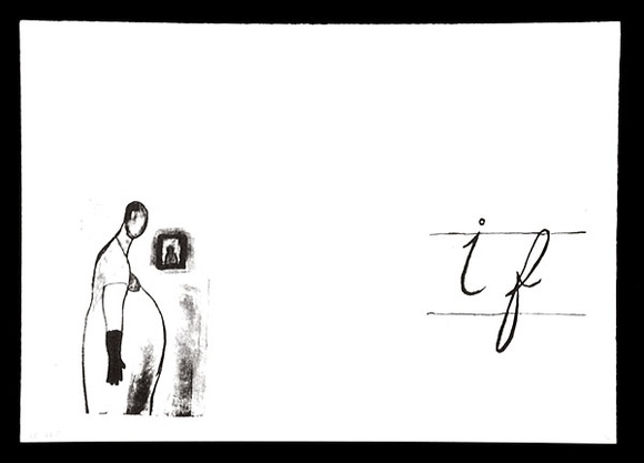 Artist: Boag, Yvonne. | Title: If. | Date: 1993 | Technique: lithograph, printed in black ink, from one plate | Copyright: © Yvonne Boag