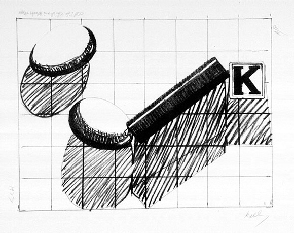 Artist: b'Kelly, William.' | Title: bStill life: children's blocks and eggs | Date: 1977 | Technique: b'lithograph, printed in black ink, from one stone [or plate]' | Copyright: b'\xc2\xa9 William Kelly'