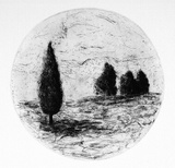 Artist: Pigot, Bronwyn. | Title: Untitled | Date: 1989 | Technique: etching and aquatint, printed in black ink, from one plate