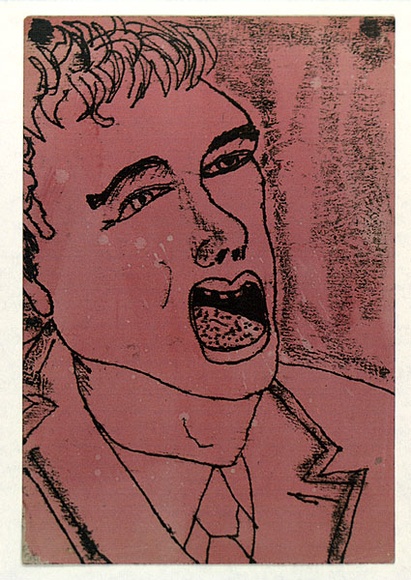 Artist: b'Larter, Richard.' | Title: b'Person singing' | Date: c.1962 | Technique: b'transfer drawing'