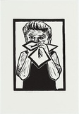 Artist: b'Rooney, Robert.' | Title: b'The handkerchief 1957 - 2001' | Date: 1957 | Technique: b'linocut, printed in black ink, from one block' | Copyright: b'Courtesy of Tolarno Galleries'