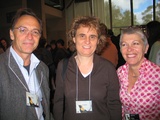 Artist: b'Butler, Roger' | Title: b'Peter Zanetti, Angela Gardner and Anne McDonald at the 6th Australian Print Symposium, Canberra, 2007' | Date: 2007