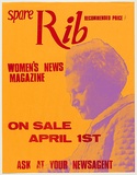 Artist: b'UNKNOWN' | Title: bSpare rib women's news magazine | Date: 1976 | Technique: b'screenprint, printed in colour, from multiple stencils'